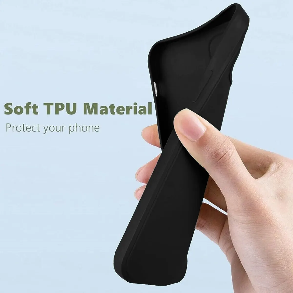 Micvir Back Cover for iQOO Z7 Pro 5G (Black, Dual Protection, Silicon, Pack of: 1) — image 5 of 5