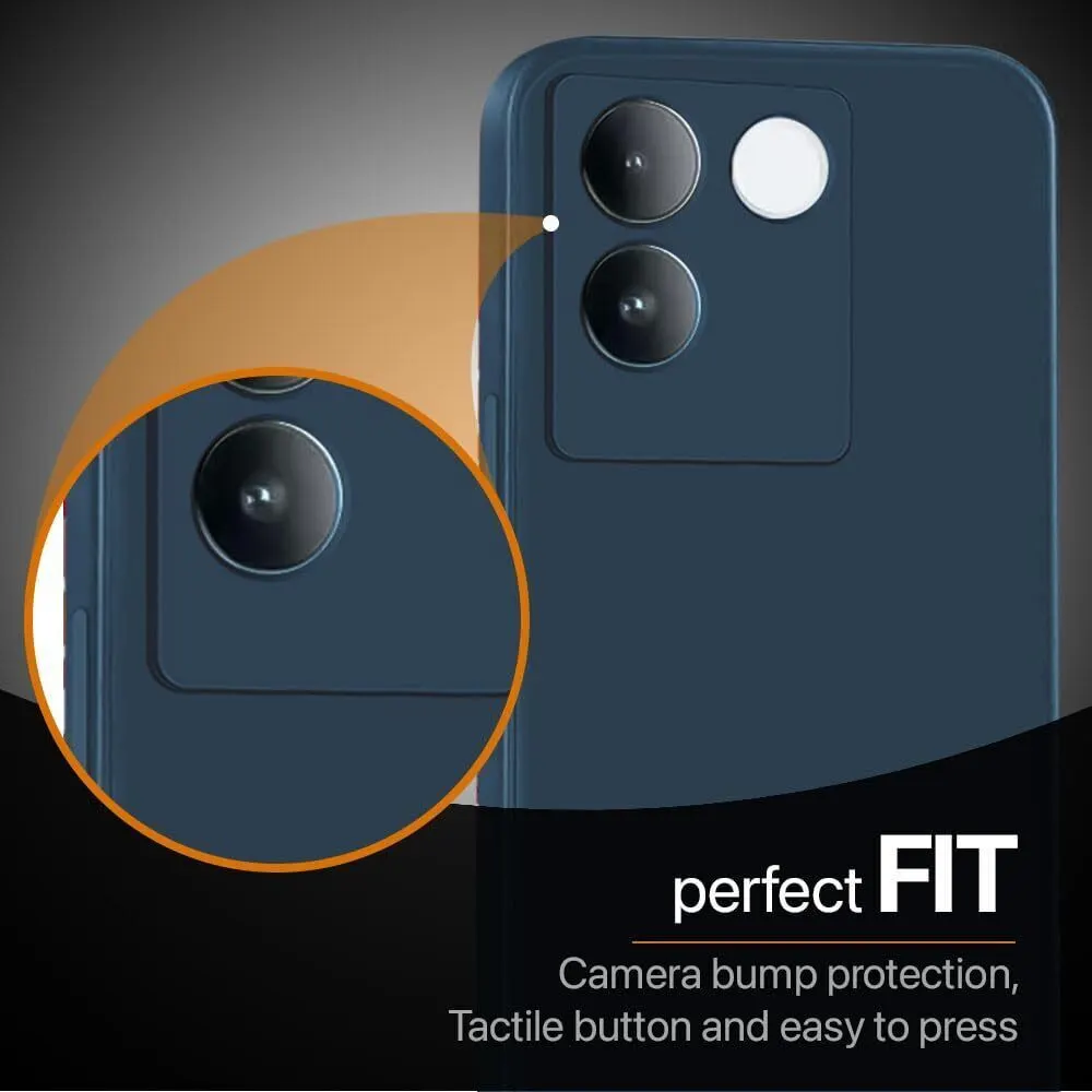 Micvir Back Cover for iQOO Z7 Pro 5G (Blue, Dual Protection, Silicon, Pack of: 1) — image 3 of 5