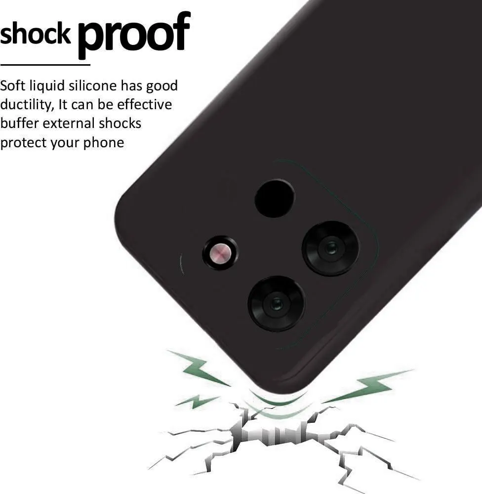 Micvir Back Cover for Itel A60 (Black, Dual Protection, Silicon, Pack of: 1) — image 3 of 5