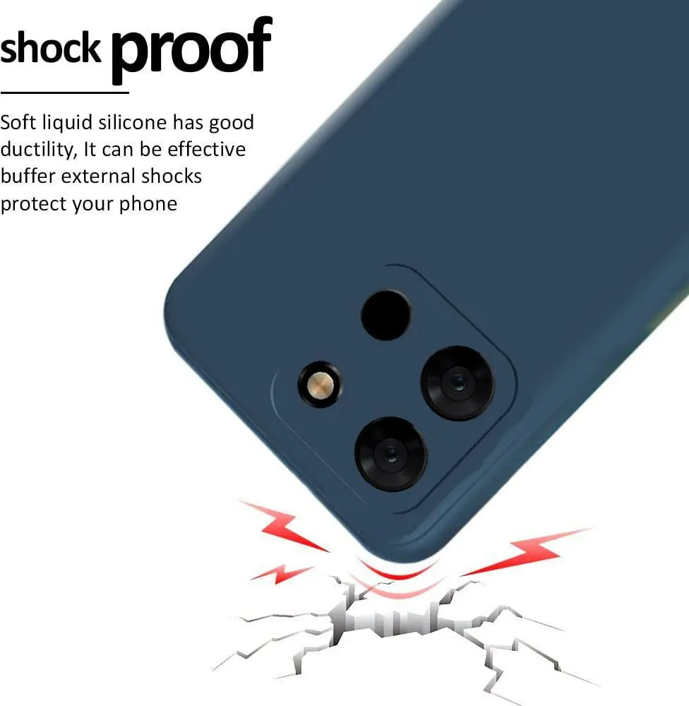 Micvir Back Cover for Itel A60 (Blue, Dual Protection, Silicon, Pack of: 1) — image 3 of 5