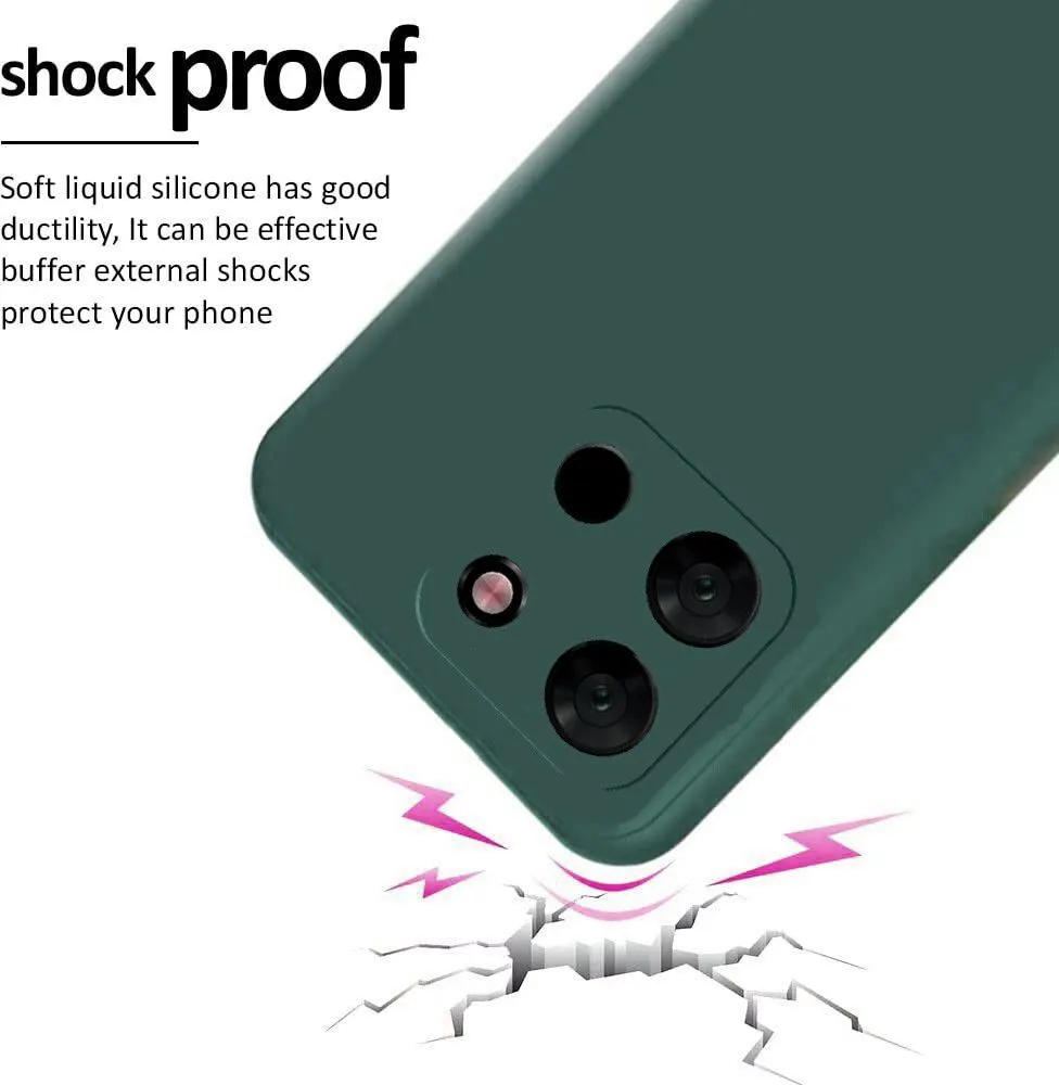 Micvir Back Cover for Itel A60 (Green, Dual Protection, Silicon, Pack of: 1) — image 3 of 5