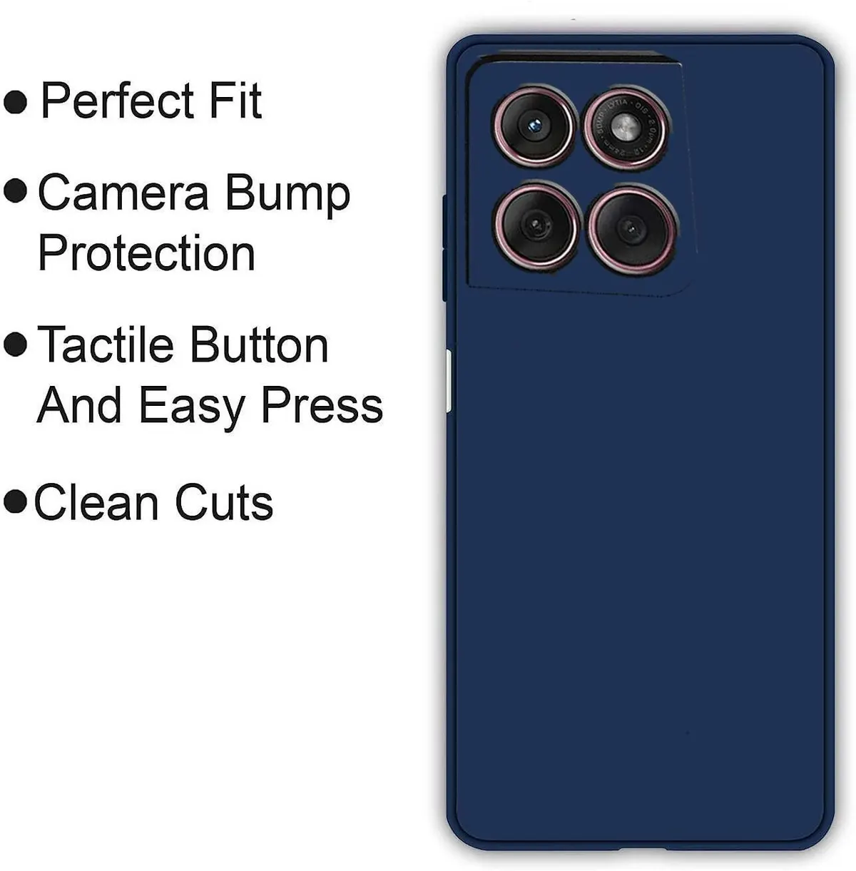 Micvir Back Cover for Motorola Edge 60 5G (Blue, Dual Protection, Silicon, Pack of: 1) — image 4 of 5