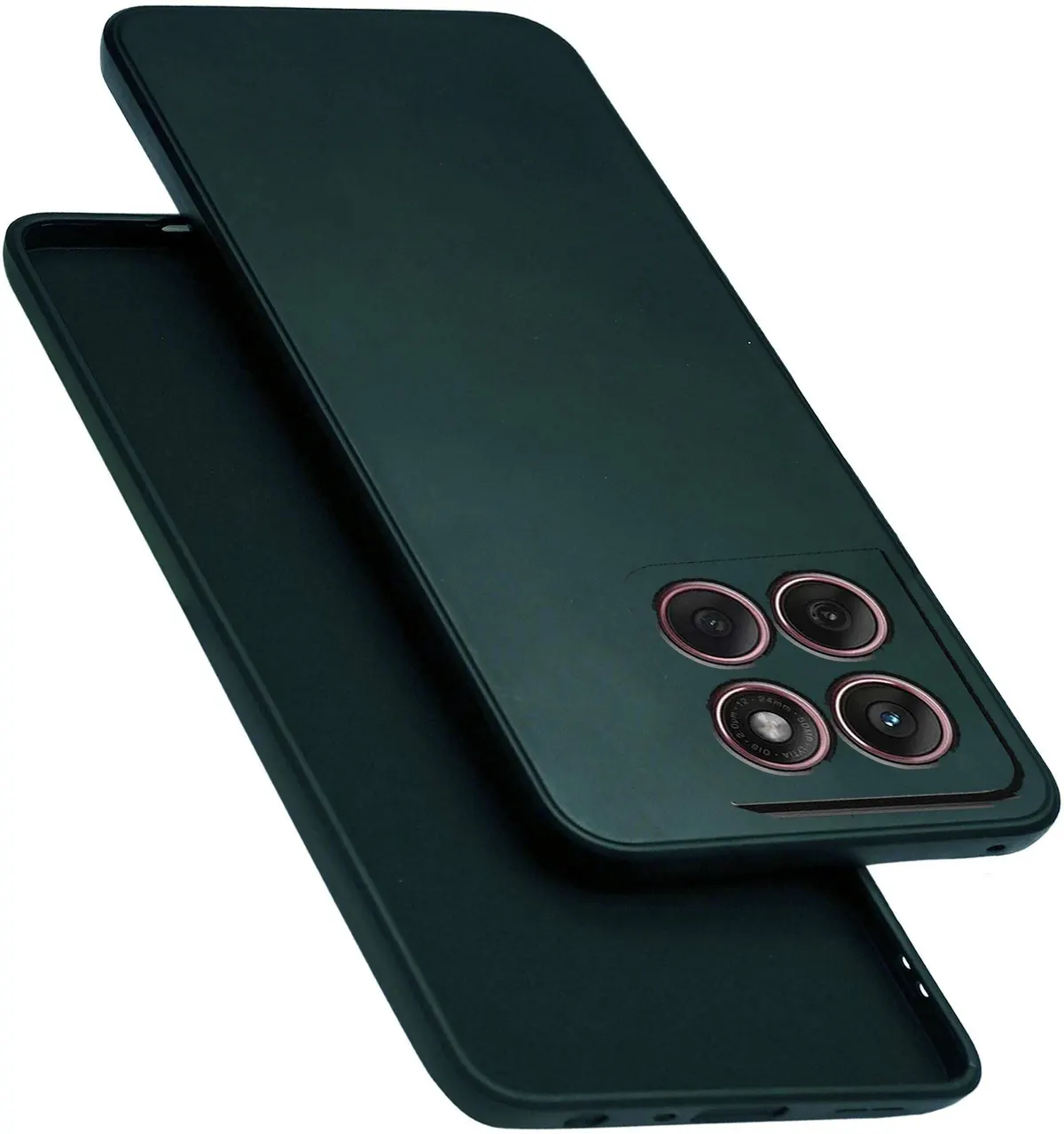 Micvir Back Cover for Motorola Edge 60 5G (Green, Dual Protection, Silicon, Pack of: 1)