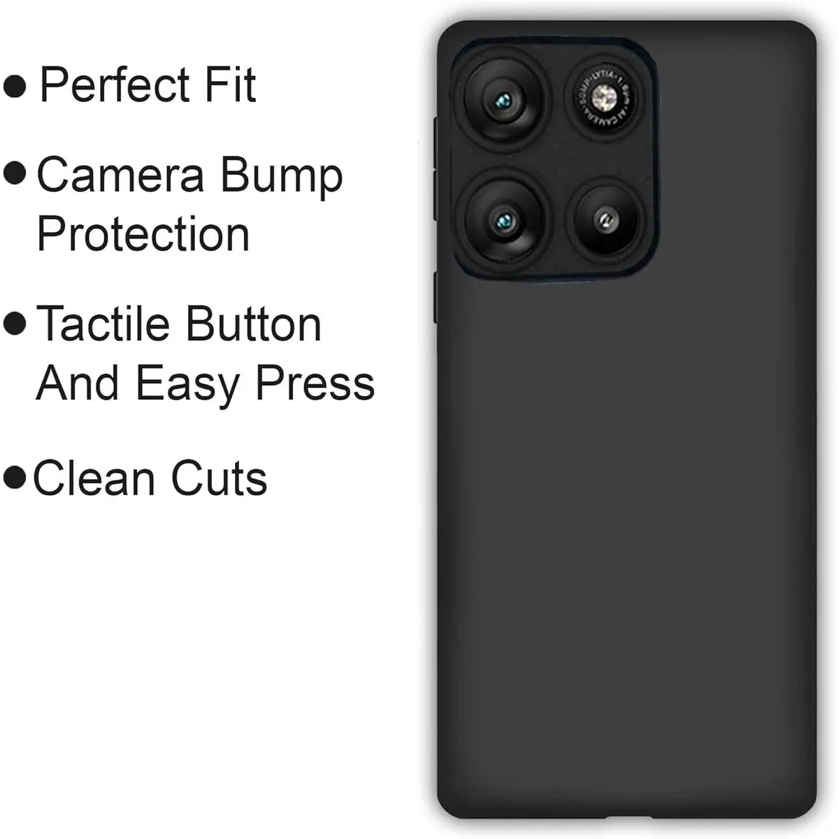 Xolia Back Cover for Motorola Moto G57 Power 5G (Black, Dual Protection, Silicon, Pack of: 1) — image 4 of 5