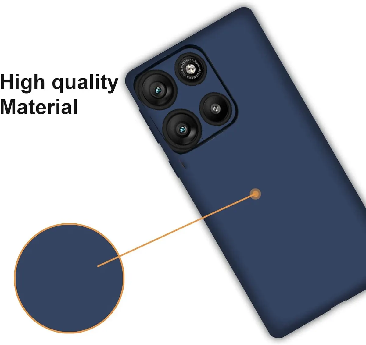 Xolia Back Cover for Motorola Moto G57 Power 5G (Blue, Dual Protection, Silicon, Pack of: 1) — image 3 of 5