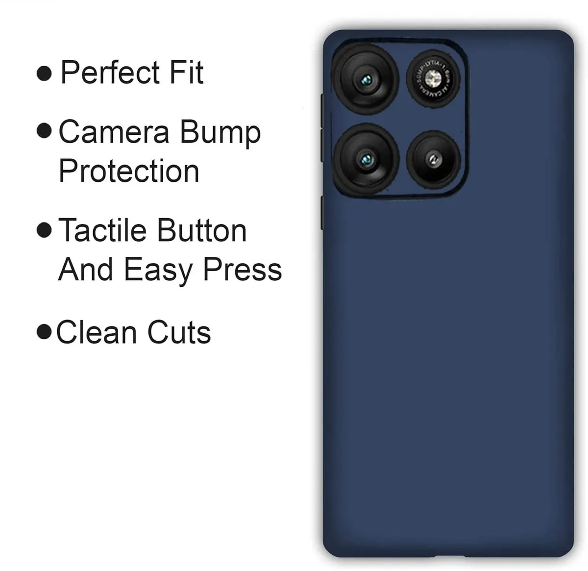 Xolia Back Cover for Motorola Moto G57 Power 5G (Blue, Dual Protection, Silicon, Pack of: 1) — image 4 of 5
