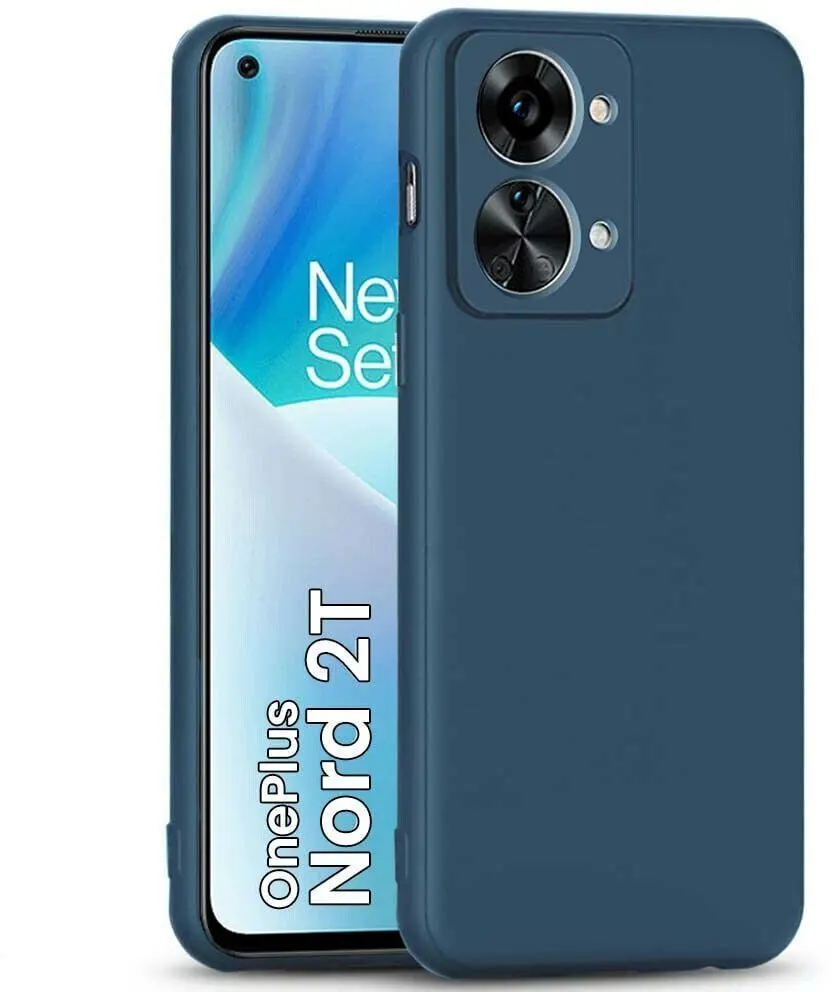 Micvir Back Cover for OnePlus Nord 2T 5G (Blue, Dual Protection, Silicon, Pack of: 1) — image 2 of 5