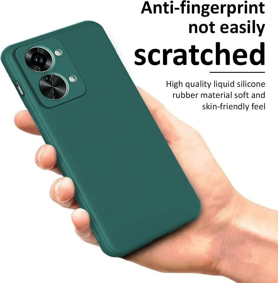 Micvir Back Cover for OnePlus Nord 2T 5G (Green, Dual Protection, Silicon, Pack of: 1) — image 4 of 5