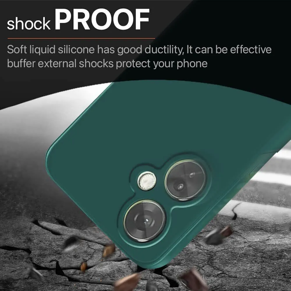 Micvir Back Cover for OnePlus Nord CE 3 Lite 5G (Green, Dual Protection, Silicon, Pack of: 1) — image 4 of 5
