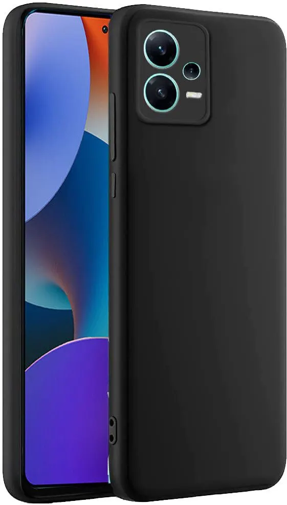 Micvir Back Cover for Redmi Note 12 Pro 5G (Black, Dual Protection, Silicon, Pack of: 1) — image 2 of 5