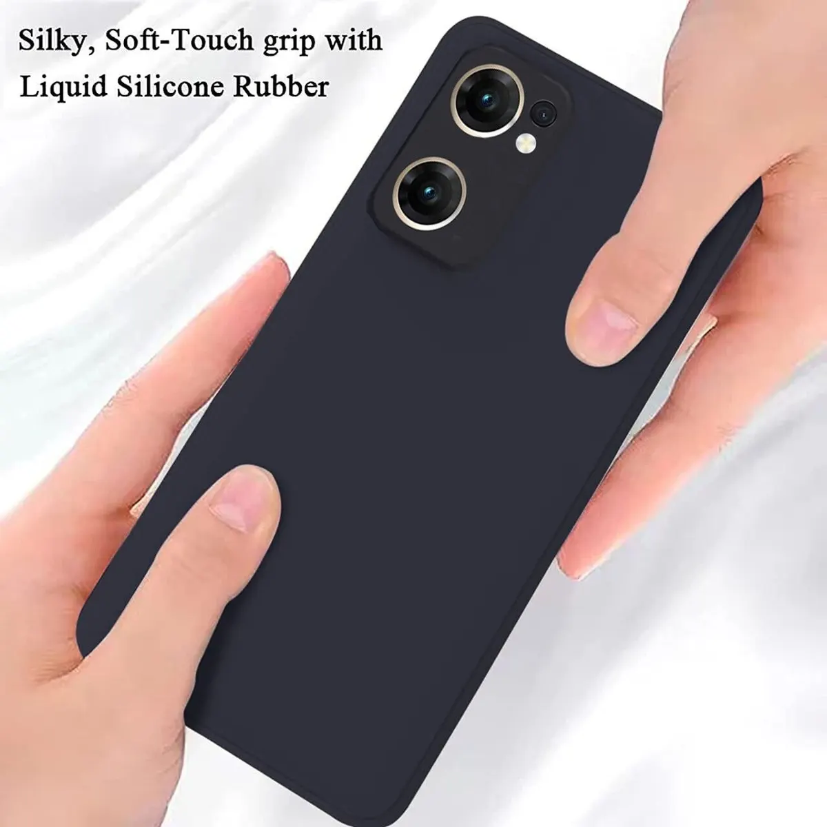 Micvir Back Cover for OnePlus Nord CE 2 5G (Black, Dual Protection, Silicon, Pack of: 1) — image 3 of 5