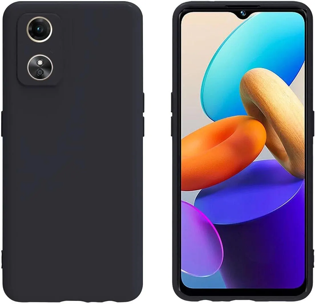 Micvir Back Cover for Oppo A17 (Black, Dual Protection, Silicon, Pack of: 1) — image 2 of 5