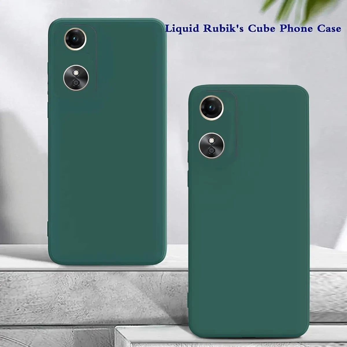 Micvir Back Cover for Oppo A17 (Green, Dual Protection, Silicon, Pack of: 1) — image 3 of 5
