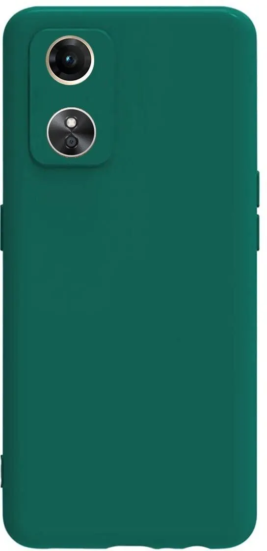 Micvir Back Cover for Oppo A17 (Green, Dual Protection, Silicon, Pack of: 1) — image 4 of 5