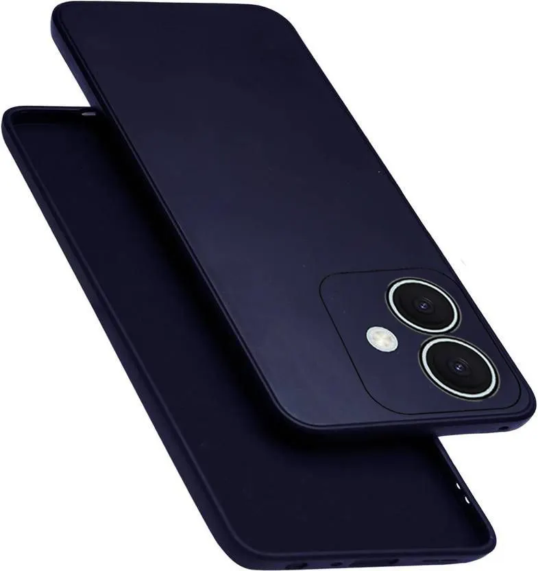 Micvir Back Cover for REDMI A3X (Blue, Dual Protection, Silicon, Pack of: 1)