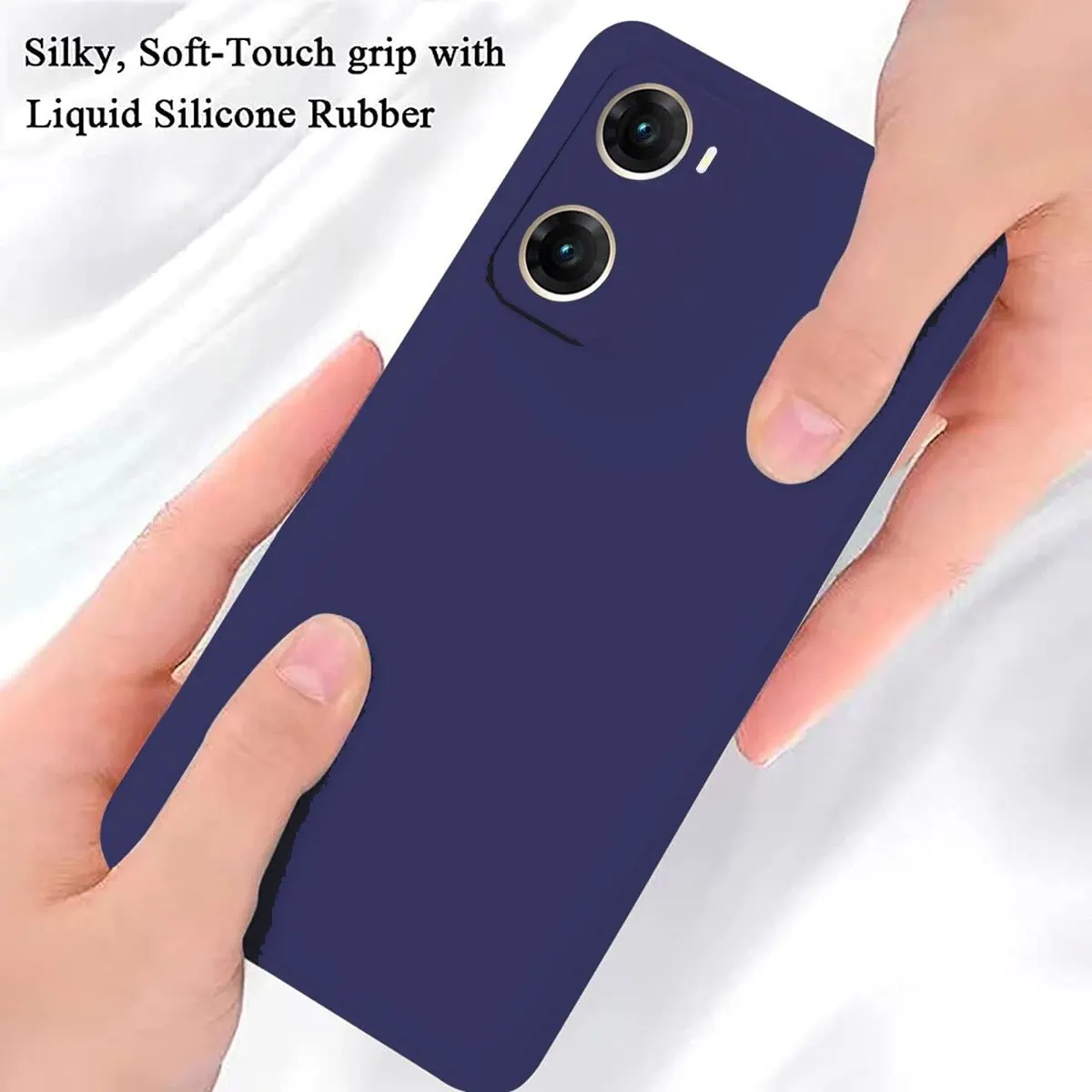 Micvir Back Cover for Oppo K10 5G, Oppo A57 5G, Realme Narzo 50 5G (Blue, Dual Protection, Silicon, Pack of: 1) — image 4 of 5