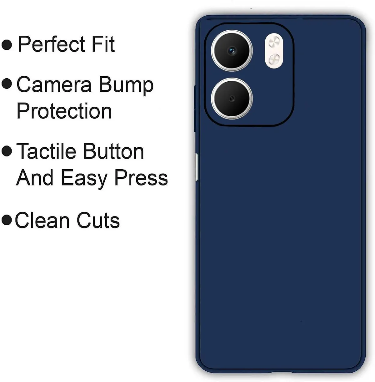 Micvir Back Cover for Oppo A5x 5G (Blue, Dual Protection, Silicon, Pack of: 1) — image 4 of 5