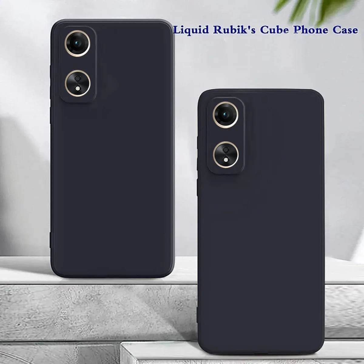 Micvir Back Cover for Oppo A78 5G (Black, Dual Protection, Silicon, Pack of: 1) — image 3 of 5