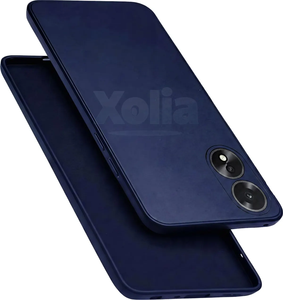 Micvir Back Cover for Oppo A78 5G (Blue, Dual Protection, Silicon, Pack of: 1)