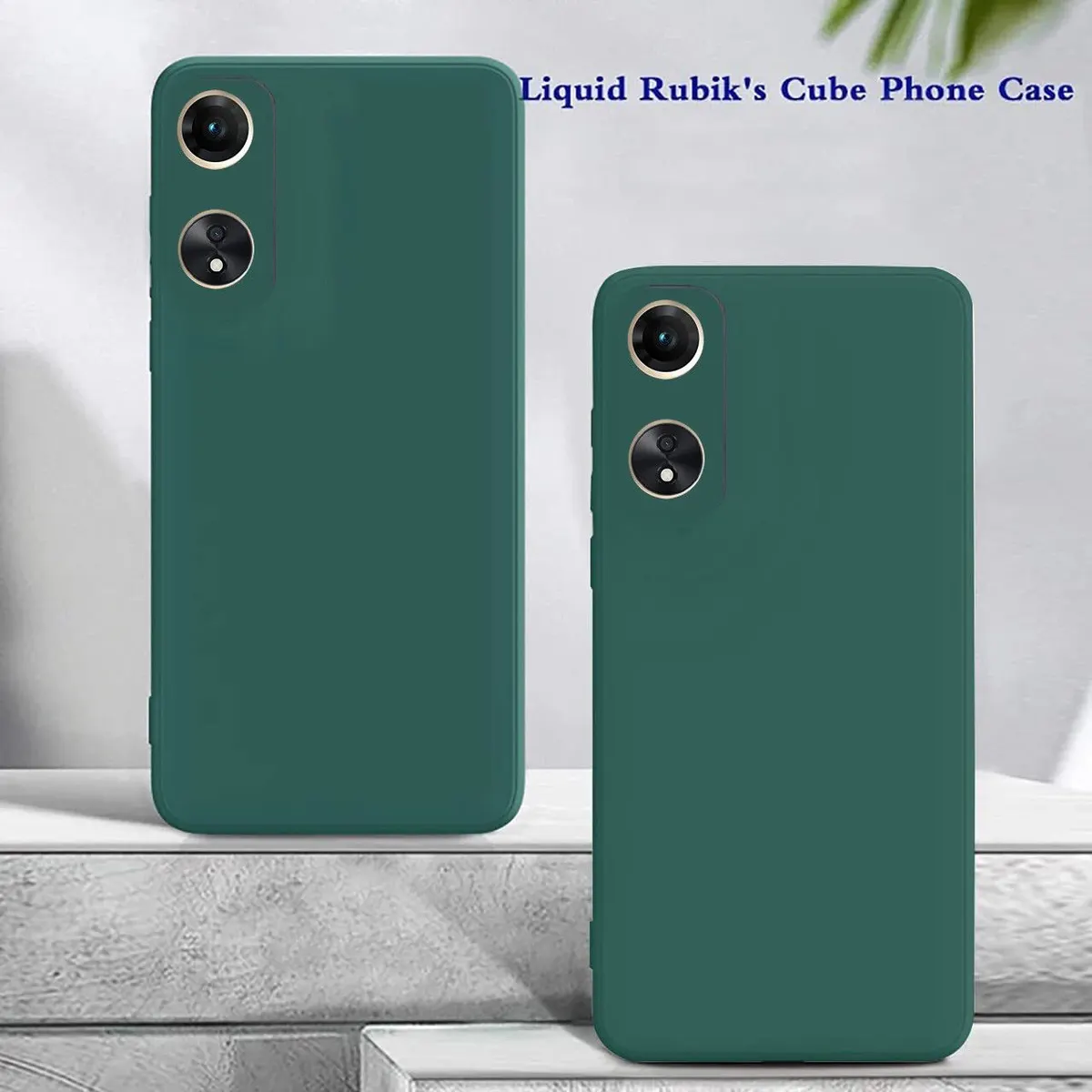 Micvir Back Cover for OPPO A78 5G (Green, Dual Protection, Silicon, Pack of: 1) — image 3 of 5