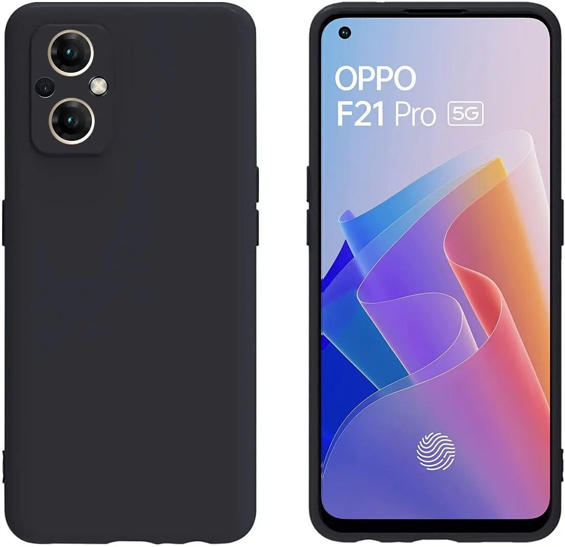 Micvir Back Cover for Oppo F21 Pro 5G (Black, Dual Protection, Silicon, Pack of: 1) — image 2 of 5