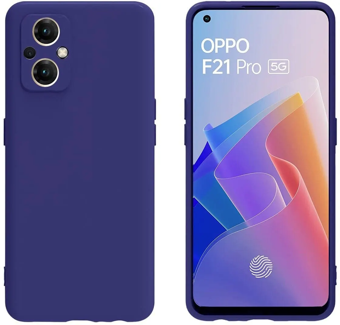 Micvir Back Cover for Oppo F21 Pro 5G (Blue, Dual Protection, Silicon, Pack of: 1) — image 3 of 5