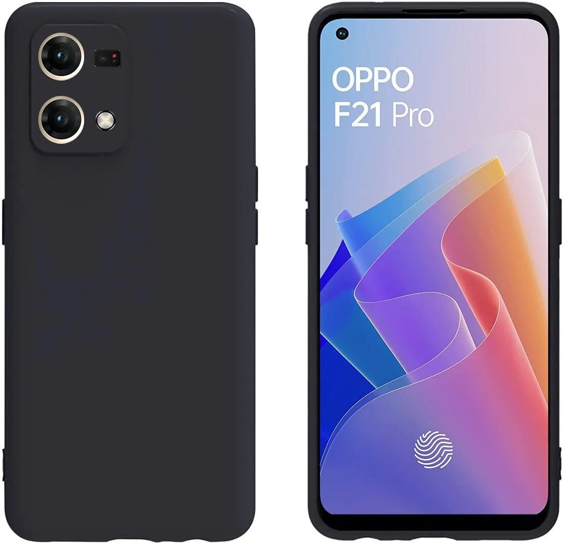 Micvir Back Cover for Oppo F21 Pro (Black, Dual Protection, Silicon, Pack of: 1) — image 2 of 5