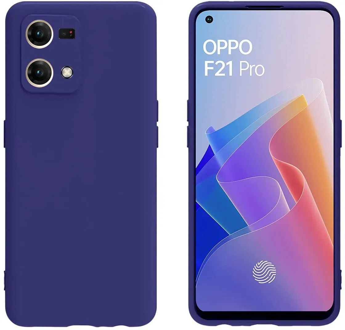 Micvir Back Cover for Oppo F21 Pro (Blue, Dual Protection, Silicon, Pack of: 1) — image 3 of 5