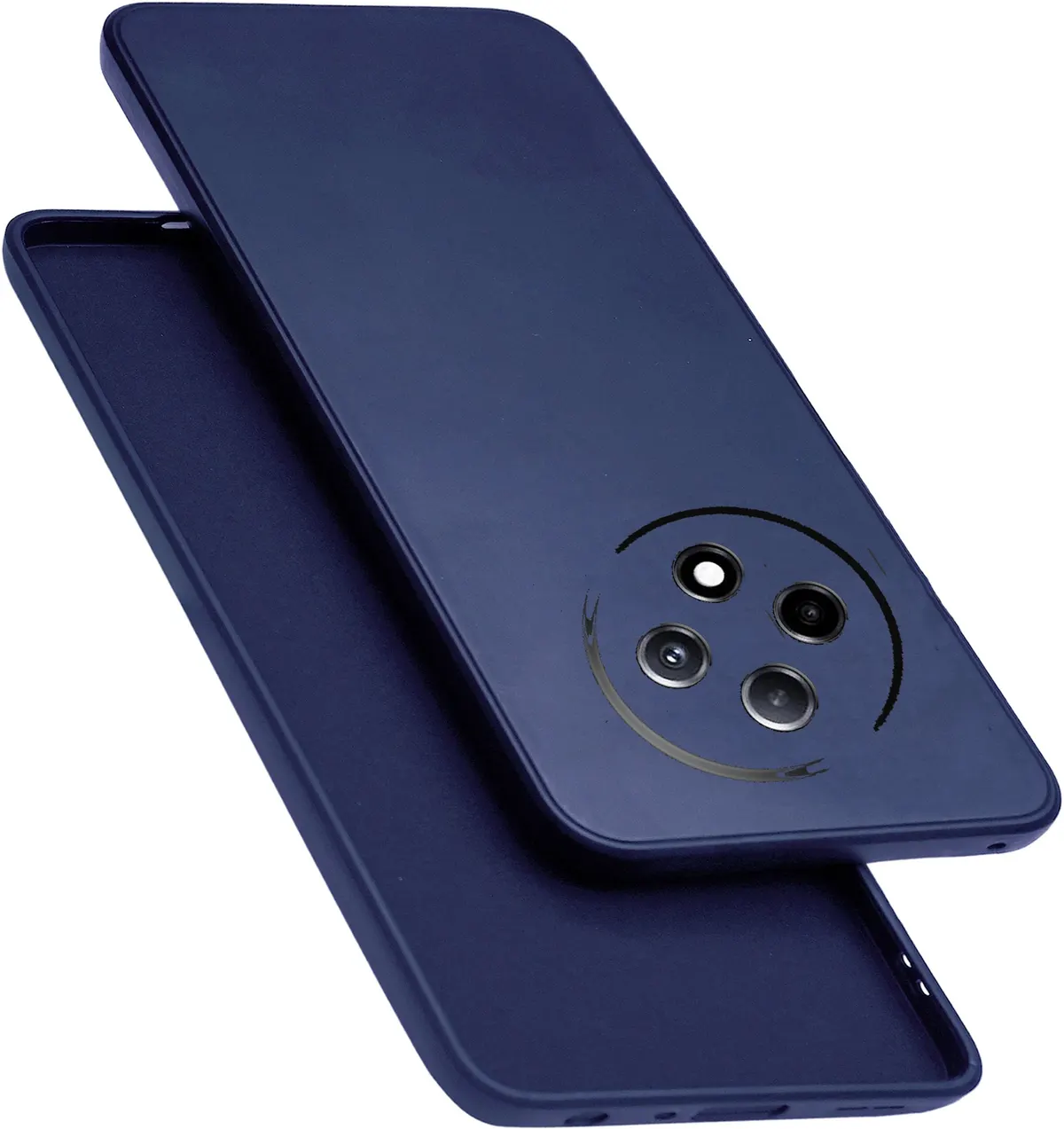 Micvir Back Cover for OPPO F27 Pro Plus 5G (Blue, Dual Protection, Silicon, Pack of: 1)