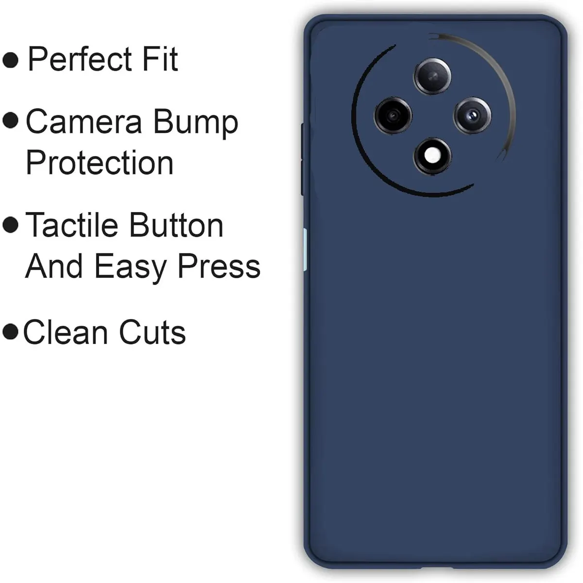 Micvir Back Cover for OPPO F27 Pro Plus 5G (Blue, Dual Protection, Silicon, Pack of: 1) — image 4 of 5