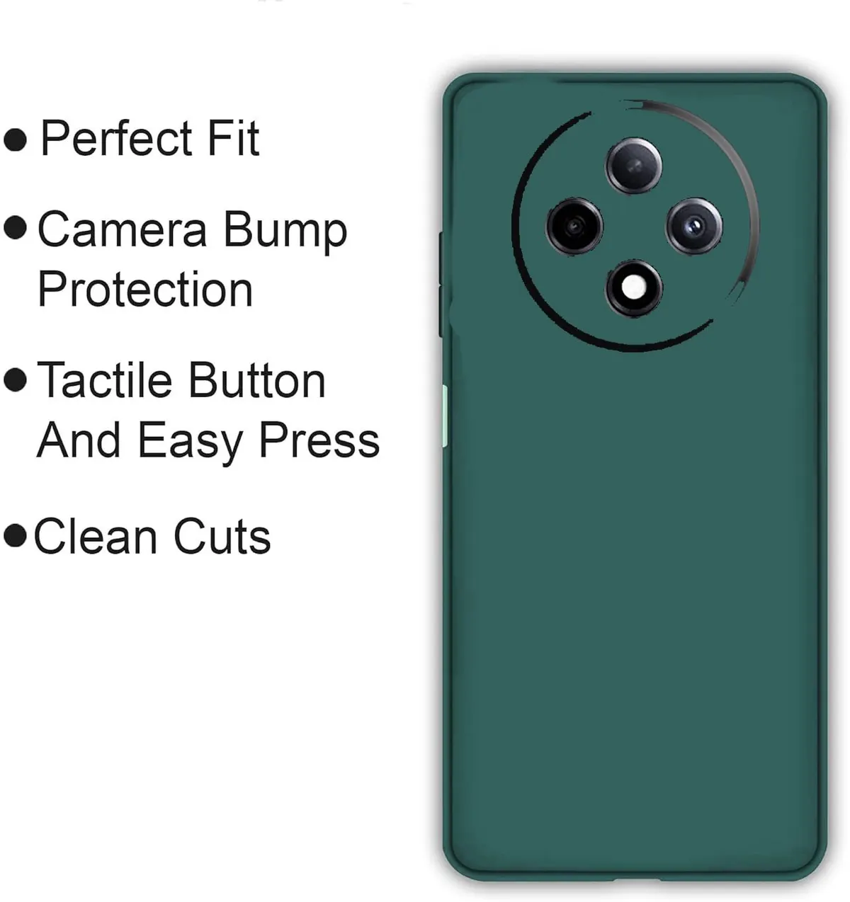 Micvir Back Cover for OPPO F27 Pro Plus 5G (Green, Dual Protection, Silicon, Pack of: 1) — image 4 of 5
