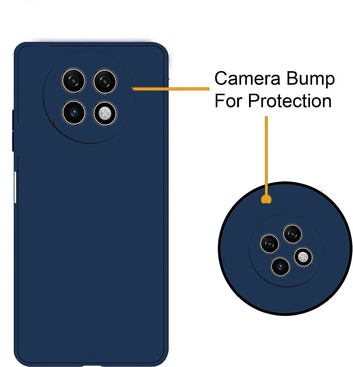 Micvir Back Cover for OPPO F29 Pro 5G (Blue, Dual Protection, Silicon, Pack of: 1) — image 3 of 5