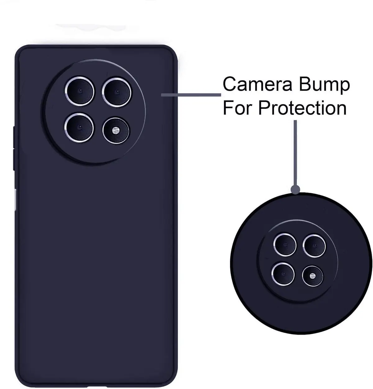 Micvir Back Cover for OPPO F31 5G (Blue, Dual Protection, Silicon, Pack of: 1) — image 3 of 5