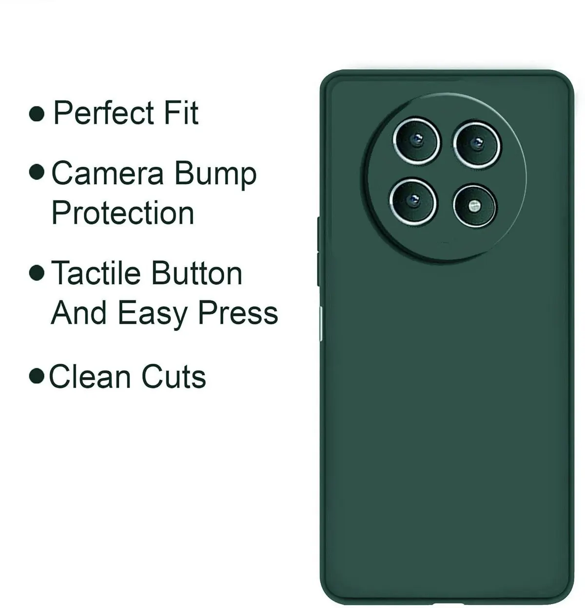 Micvir Back Cover for OPPO F31 5G (Green, Dual Protection, Silicon, Pack of: 1) — image 4 of 5