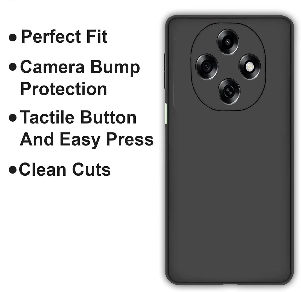 Micvir Back Cover for OPPO F31 Pro 5G (Black, Dual Protection, Silicon, Pack of: 1) — image 4 of 5