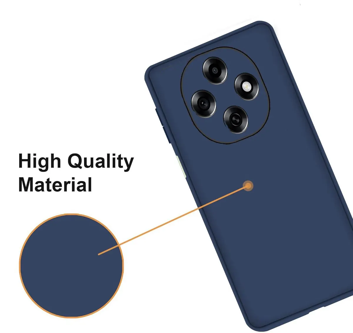 Micvir Back Cover for OPPO F31 Pro 5G (Blue, Dual Protection, Silicon, Pack of: 1) — image 2 of 5