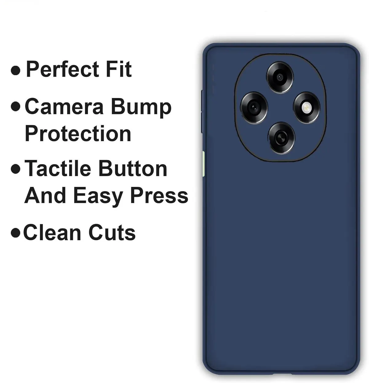 Micvir Back Cover for OPPO F31 Pro 5G (Blue, Dual Protection, Silicon, Pack of: 1) — image 4 of 5