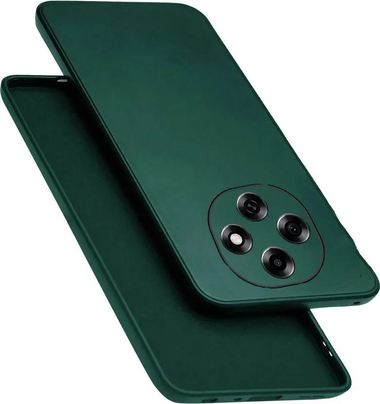 Micvir Back Cover for OPPO F31 Pro 5G (Green, Dual Protection, Silicon, Pack of: 1)