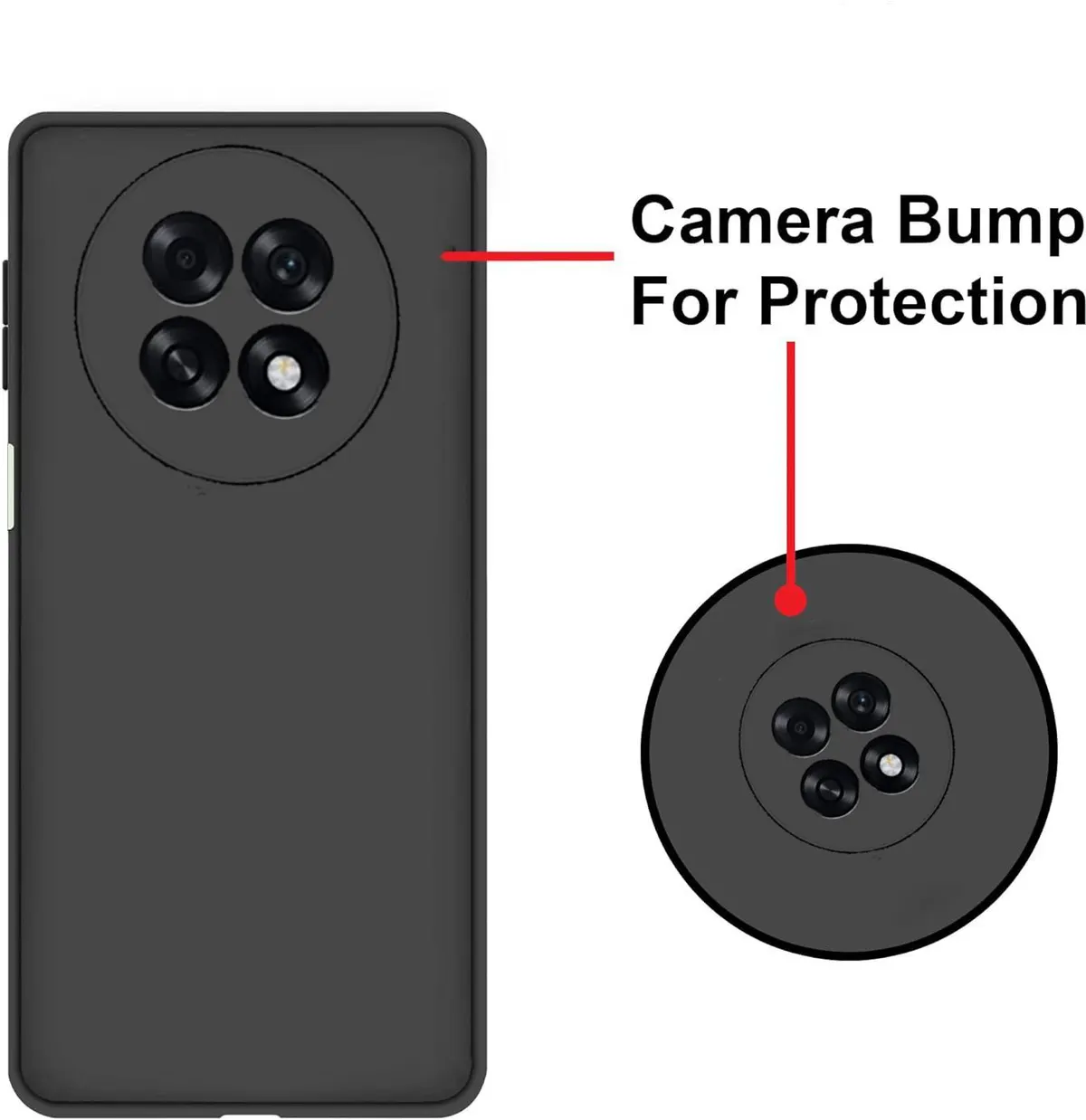 Micvir Back Cover for OPPO F31 Pro Plus 5G (Black, Dual Protection, Silicon, Pack of: 1) — image 2 of 5