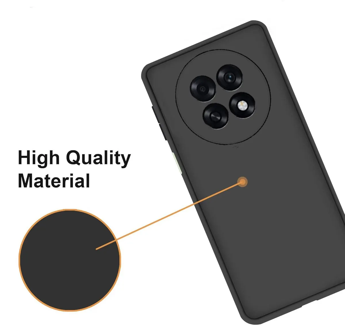 Micvir Back Cover for OPPO F31 Pro Plus 5G (Black, Dual Protection, Silicon, Pack of: 1) — image 3 of 5