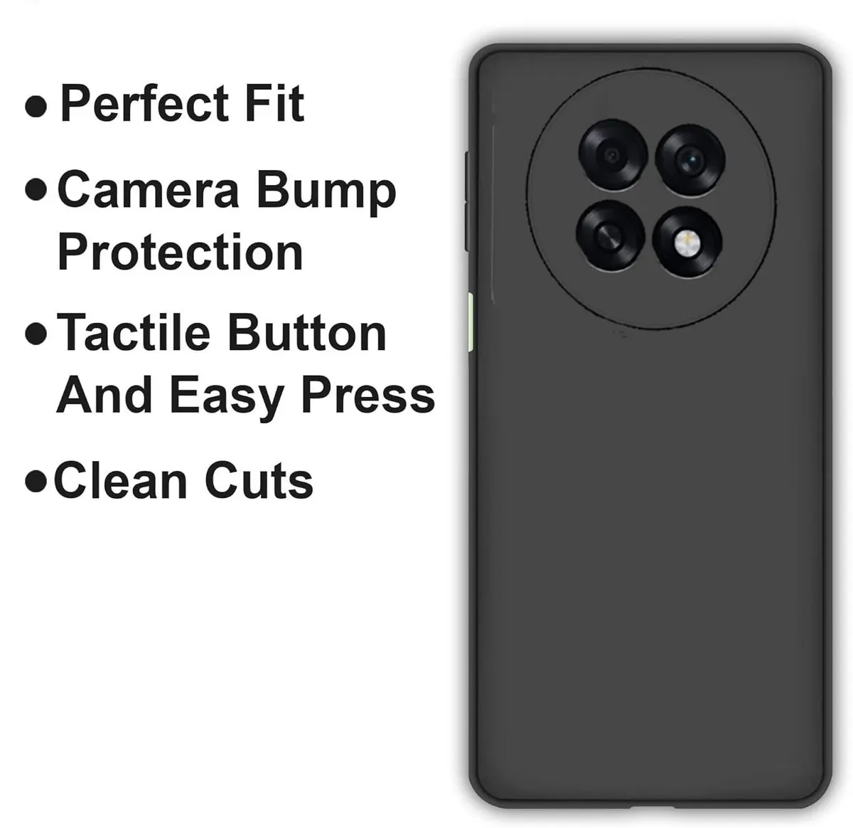 Micvir Back Cover for OPPO F31 Pro Plus 5G (Black, Dual Protection, Silicon, Pack of: 1) — image 4 of 5