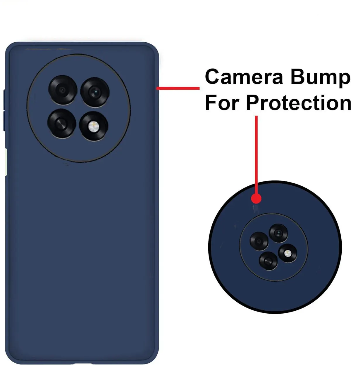 Micvir Back Cover for OPPO F31 Pro Plus 5G (Blue, Dual Protection, Silicon, Pack of: 1) — image 2 of 5
