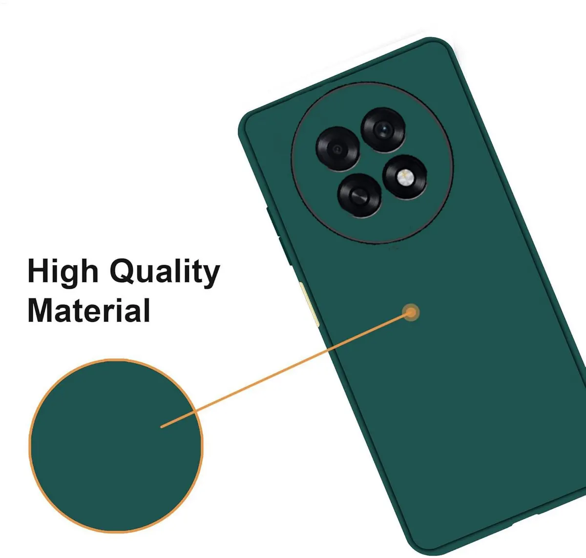 Micvir Back Cover for OPPO F31 Pro Plus 5G (Green, Dual Protection, Silicon, Pack of: 1) — image 3 of 5