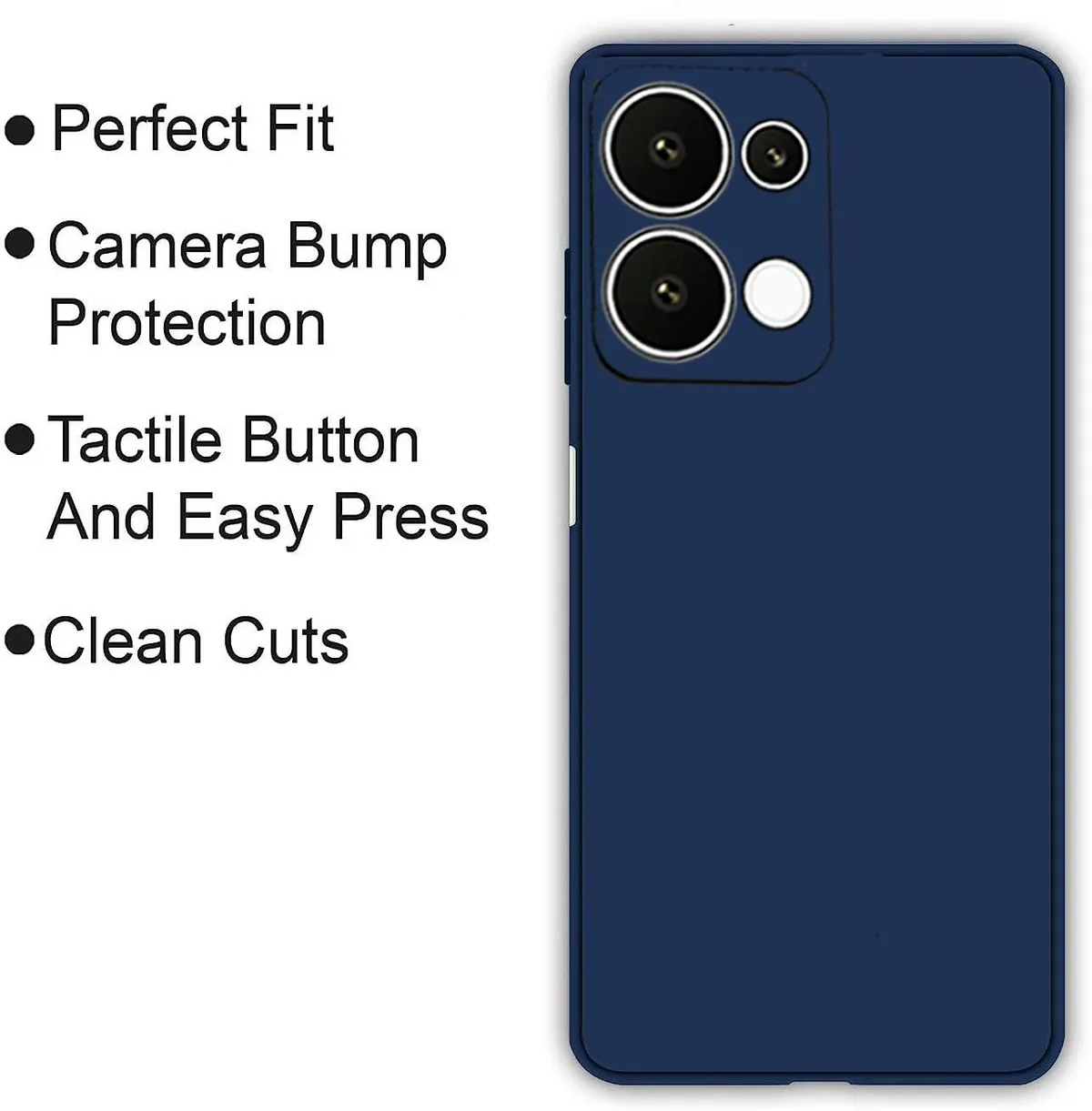 Micvir Back Cover for OPPO K13 5G (Blue, Dual Protection, Silicon, Pack of: 1) — image 4 of 5