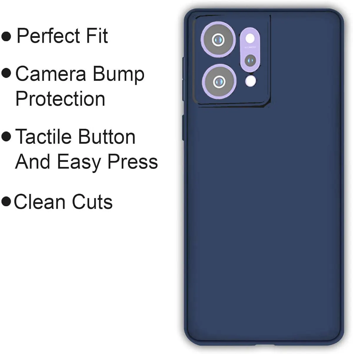 Micvir Back Cover for Oppo Reno 14 5G (Blue, Dual Protection, Silicon, Pack of: 1) — image 4 of 5