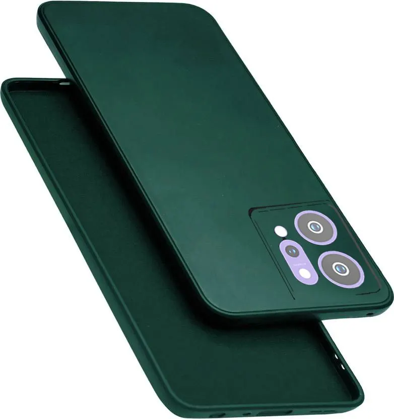 Micvir Back Cover for Oppo Reno 14 5G (Green, Dual Protection, Silicon, Pack of: 1)