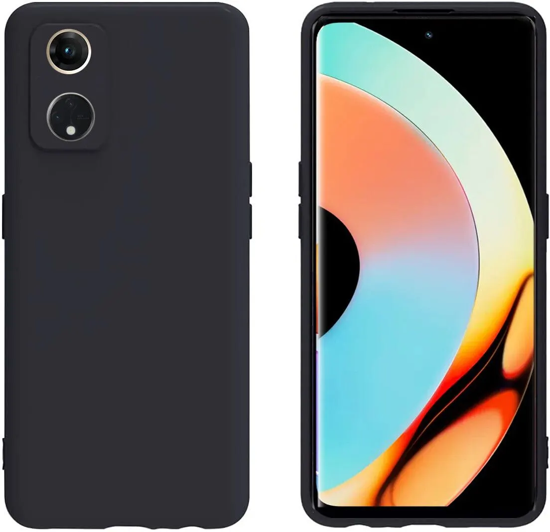 Micvir Back Cover for OPPO Reno8T 5G (Black, Dual Protection, Silicon, Pack of: 1) — image 2 of 5