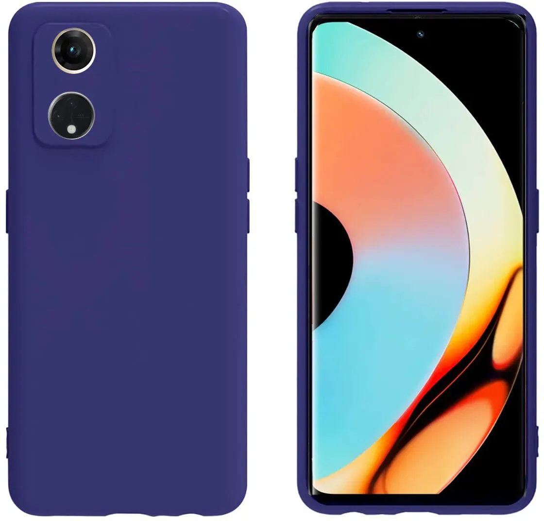 Micvir Back Cover for OPPO Reno8T 5G (Blue, Dual Protection, Silicon, Pack of: 1) — image 2 of 5