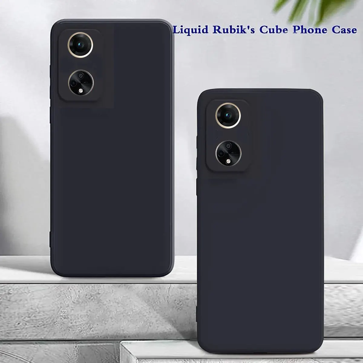 Micvir Back Cover for Oppo F23 5G (Black, Dual Protection, Silicon, Pack of: 1) — image 3 of 5