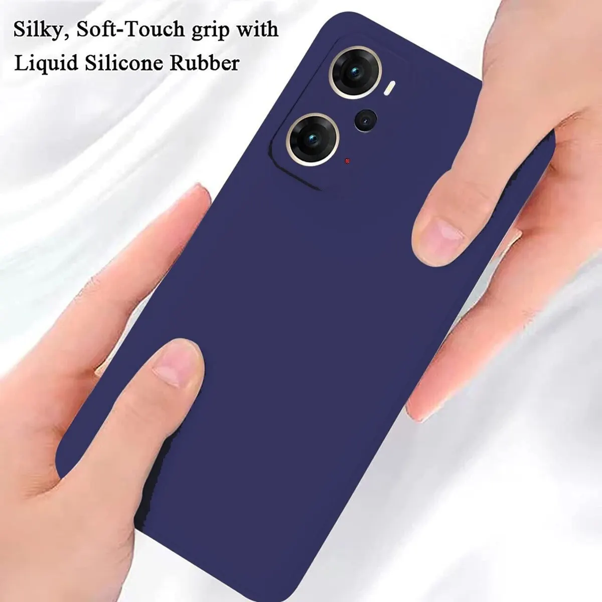 Micvir Back Cover for Oppo K10 (Blue, Dual Protection, Silicon, Pack of: 1) — image 4 of 5